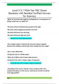 Level 3 3&period;1 PGM Test T&C Game  Questions with Detailed Verified Answers  for Accuracy 