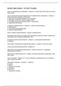 NURS 385 EXAM 1 STUDY GUIDE