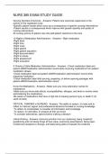 NURS 385 EXAM STUDY GUIDE