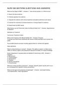 NURS 385 MIDTERM QUESTIONS AND ANSWERS