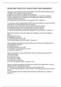 NURS 385 PRACTICE QUESTIONS AND ANSWERS
