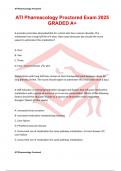 ATI Pharmacology Proctored Exam 2025 GRADED A&plus;