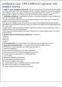 certification exam CIPS L4M8 level 4 questions with  complete solution