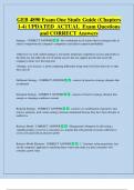 GEB 4890 Exam One Study Guide &lpar;Chapters  1-4&rpar; UPDATED  ACTUAL  Exam Questions  and CORRECT Answers 