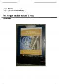 Test Bank for The Legal Environment Today 8th Edition by Roger Miller&comma; All Chapters Included