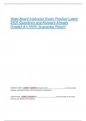 State Board Instructor Exam Practice Latest  2025 Questions and Answers Already  Graded A&plus;&vert;100&percnt; Guarantee Pass&excl;&excl;&excl; 