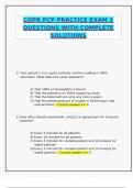 COPR PCP PRACTICE EXAM 2 QUESTIONS WITH COMPLETE SOLUTIONS&period;