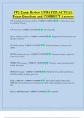 FP1 Review UPDATED ACTUAL  Exam  Questions and CORRECT Answers 