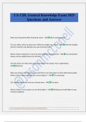 CA CDL General Knowledge Exam 2025 Questions and Answers