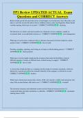 FP1 Review UPDATED ACTUAL  Exam  Questions and CORRECT Answers 