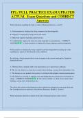FP1  Bundled Exam Questions WITH  CORRECT Answers