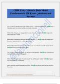 CDW 110v Caboodle Data Model Fundamentals 170 Exam Questions and Answers