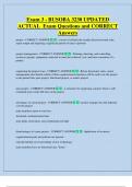 Exam 3 - BUSOBA 3230 UPDATED  ACTUAL  Exam Questions and CORRECT  Answers 
