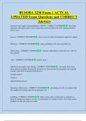 BUSOBA 3230 Exam 1 ACTUAL   UPDATED Exam Questions and CORRECT  Answers 
