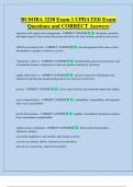 BUSOBA 3230 Exam 1 UPDATED Exam  Questions and CORRECT Answers