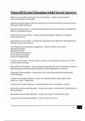 Nurse 101 Exam 2 Questions with Correct Answers&period;