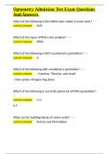 Optometry Admission Test Exam Questions And Answers&period;docx