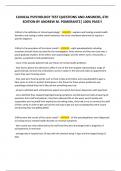 CLINICAL PSYCHOLOGY TEST QUESTIONS AND ANSWERS&comma; 6TH EDITION BY ANDREW M&period; POMERANTZ&vert; 100&percnt; PASS&excl;&excl;
