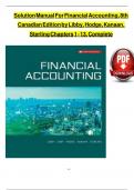 Solution Manual For Financial Accounting&comma; 8th Canadian Edition 2024&comma; by Libby&comma; Hodge&comma; Verified Chapters 1 - 13&comma; Complete Newest Version