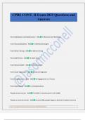 CPRS CONT&period; II Exam 2025 Questions and Answers