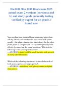 Bio1108 &sol;Bio 1108 final exam 2025  actual exam 2 versions &lpar;version a and  b&rpar; and study guide currently testing  verified by expert for a&plus; grade &sol;&sol;  brand new 