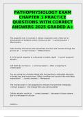 PATHOPHYSIOLOGY EXAM CHAPTER 1 PRACTICE QUESTIONS WITH CORRECT ANSWERS 2025 GRADED A&plus;