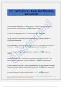 CTC 328 Midterm 1 Exam 2025 Questions and Answers