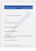 CTC 328 Midterm Exam 2025 Questions and Answers