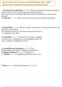 Excel Crash Course Exam from Wall Street Prep - Wall Street Prep Questions And Answers Updated 2022
