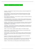 BODY MODIFICATION TEST QUESTIONS AND ANSWERS &vert; GRADED A