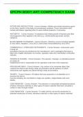 EPCPH BODY ART COMPETENCY EXAM QUESTIONS AND ANSWERS