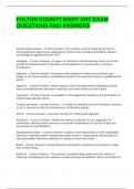 FULTON COUNTY BODY ART EXAM QUESTIONS AND ANSWERS
