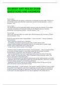 GA BODY ART RULES EXAM QUESTIONS AND ANSWERS
