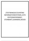 Test Bank for Accounting Information Systems 15th Edition by Marshall B Romney&comma; Paul J&period; Steinbart&comma; Scott L&period; Summers&comma; David A&period; Wood