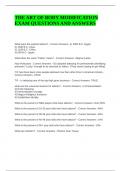 THE ART OF BODY MODIFICATION EXAM QUESTIONS AND ANSWERS
