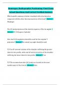 Bontrager&semi; Radiographic Positioning&colon; Final Exam Actual Questions And Correct Verified Answers