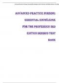 Advanced Practice Nursing&colon; Essential Knowledge for the Profession 3rd Edition Denisco Test Bank 2023 Update