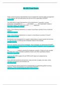 IB 439 Final Exam &vert; Questions and Answers