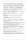 EXSS 380 FINAL EXAM QUESTIONS & ANSWERS