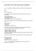 EXSS 380 FINAL EXAM QUESTIONS & ANSWERS