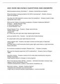 UNC EXSS 380 EXAM 2 QUESTIONS AND ANSWERS