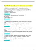 Nevada Timeshare Exam Questions and Answers 2025