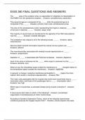 EXSS 380 FINAL QUESTIONS AND ANSWERS