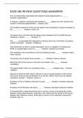 EXSS 380 REVIEW QUESTIONS &ANSWERS