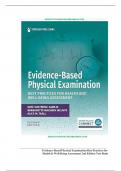 Test Bank For Evidence-Based Physical Examination&colon; Best Practices for Health and Well-Being Assessment 2nd Edition by Kate Gawlik&vert;&vert;ISBN NO&colon;10&comma;0826155316&vert;&vert;ISBN NO&colon;13&comma;978-0826155313&vert;&vert;All Chapters&vert;&vert;Complete Guide A&plus;