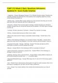 TLMT 313 Week 2 Quiz&colon; Questions &Answers&colon; Updated A&plus; Score Guide Solution