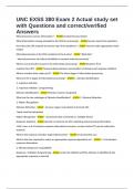 UNC EXSS 380 Exam 2 Actual study set with Questions and correct&sol;verified Answers