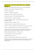 AQA PHYSICS 2025&sol;2026 QUESTIONS WITH ANSWERS MARKED A&plus;