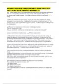 AQA PHYSICS GCSE COMPREHENSIVE EXAM 2025&sol;2026 QUESTIONS WITH ANSWERS MARKED A&plus;