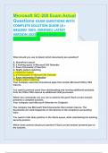 ALL End of chapters Questions from test book Microsoft SC-200 Exam Actual 